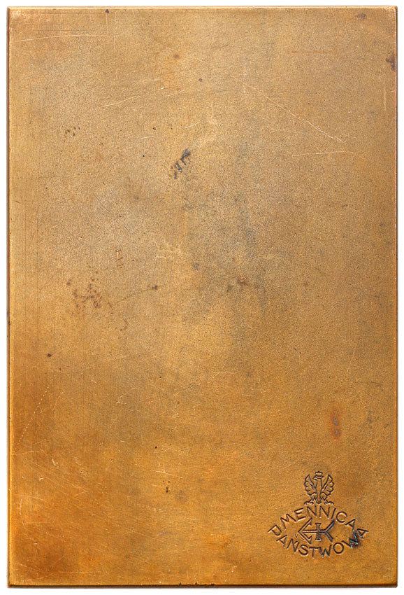 II RP. Plakieta Gabriel Narutowicz MW, 1926